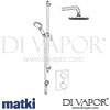 Matki EX6o8 O Elixir Classic Mixer with Slide Rail and Deluge Shower Dimensions